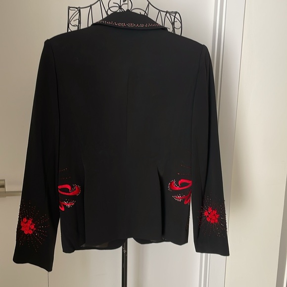NWT BLACK/RED I LOVE YOU BLAZER - Picture 5 of 8